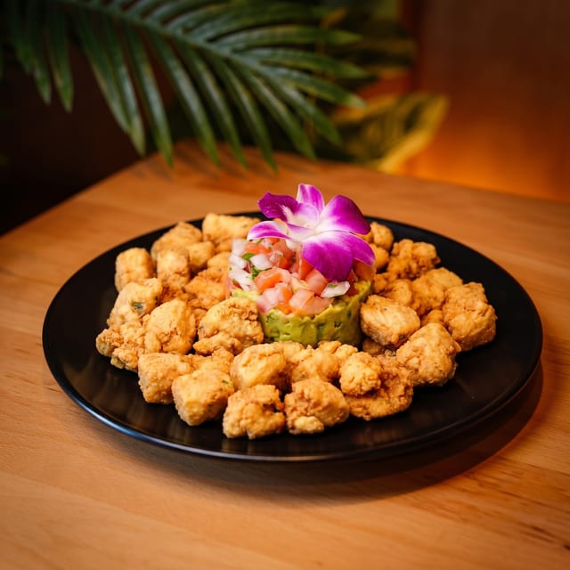 Pork Belly Chicharrón.
